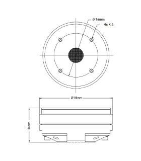 SVT4401-B MOTOR DE COMPRESIÓN 1.75" 60W 8 ohm
