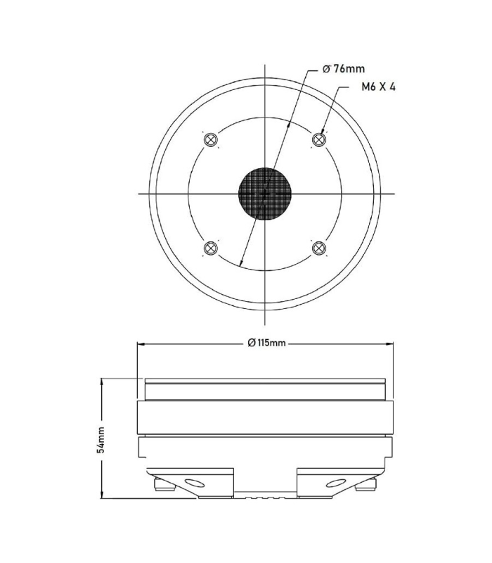 SVT4401-B MOTOR DE COMPRESIÓN 1.75" 60W 8 ohm