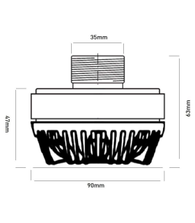 SVT135R DRIVER DE COMPRESIÓN TWEETER MOTOR DE AGUDOS 1,35"