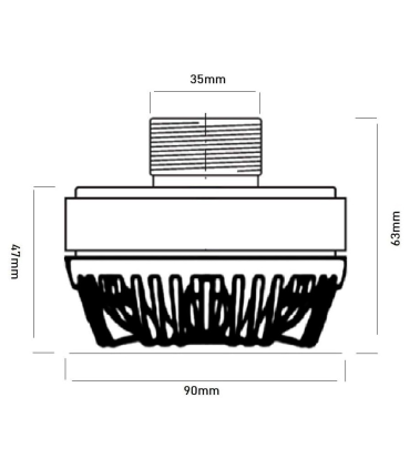 SVT135R DRIVER DE COMPRESIÓN TWEETER MOTOR DE AGUDOS 1,35"