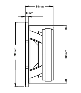 SVG-8HE500/8 WOOFER 8" MEDIO-GRAVE 8 Ohm 250W AES 500W