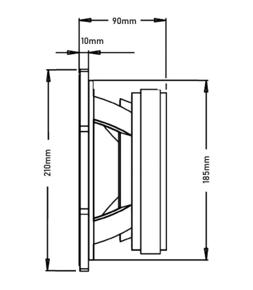 SVG-8HE500/8 WOOFER 8" MEDIO-GRAVE 8 Ohm 250W AES 500W