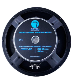 SVG12-HE/8 WOOFER 12" ALTAVOZ PROFESIONAL MEDIO-GRAVE 8 Ohm 300W AES 600W PROGRAMA
