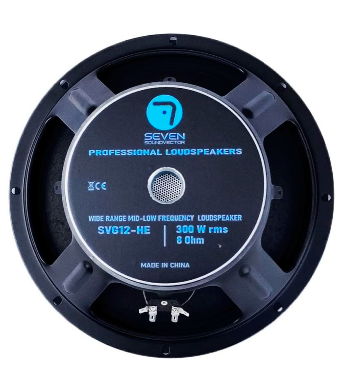 SVG12-HE/8 WOOFER 12" ALTAVOZ PROFESIONAL MEDIO-GRAVE 8 Ohm 300W AES 600W PROGRAMA
