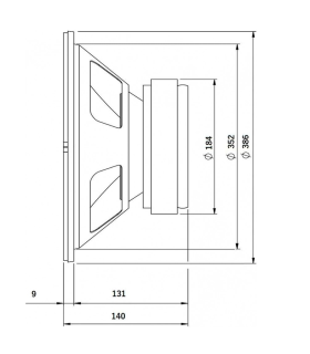 SVG-15/8 WOOFER 15" 8 ohm 400W AES