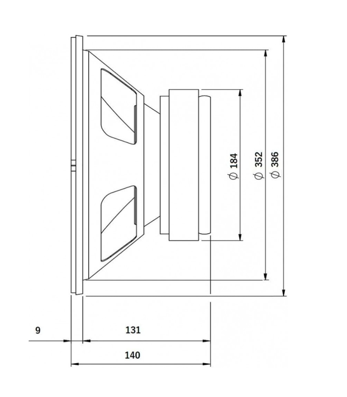 SVG-15/8 WOOFER 15" 8 ohm 400W AES