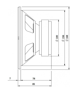SVM6 WOOFER PROFESIONAL de 6,5" MEDIO-GRAVE 8 Ohm 120W AES 240W PROGRAMA