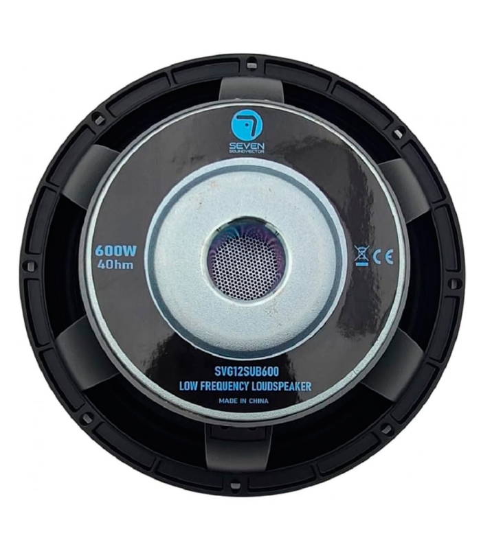 SVG12SUB600/8 SUBWOOFER 12" ALTAVOZ PROFESIONAL 8 Ohm 600W AES 1200W PEAK