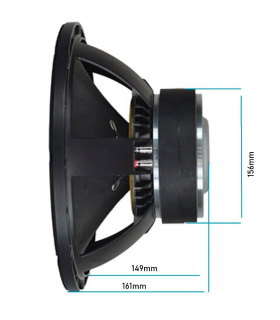 SVG12SUB600/8 SUBWOOFER 12" ALTAVOZ PROFESIONAL 8 Ohm 600W AES 1200W PEAK