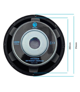 SVG12SUB600/8 SUBWOOFER 12" ALTAVOZ PROFESIONAL 8 Ohm 600W AES 1200W PEAK