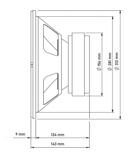 SVG12SUB/8 SUBWOOFER 12" 8 Ohm 400W AES