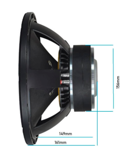 SVG12SUB600/4 SUBWOOFER 12 "  4 Ohm 600W AES