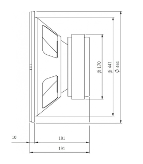 SVG-18SUB/4 SUBWOOFER 18" 4 Ohm