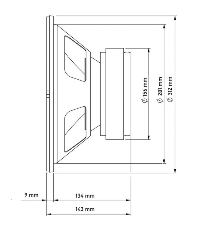 SVG12SUB/4 SUBWOOFER 12" 4 Ohm