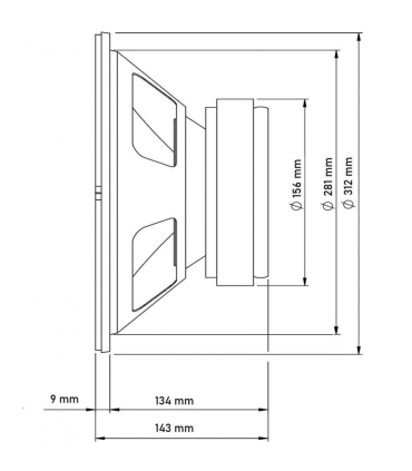 SVG12SUB/4 SUBWOOFER 12" 4 Ohm