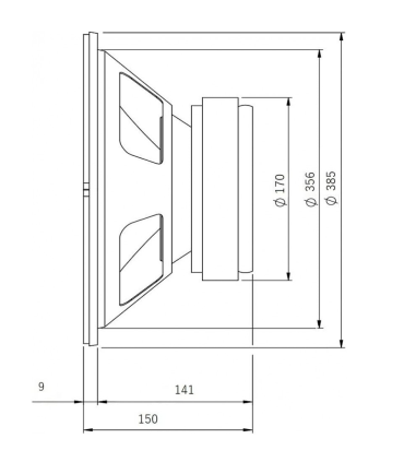 SVG-15SUB/8 SUBWOOFER 15" 8 Ohm