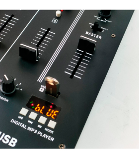 SV6DMIX MESA DE MEZCLAS DJ SEVEN 4 CANALES CON USB Y BLUETOOTH