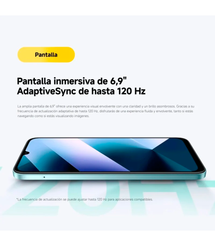 POCO C85 8GB 256GB 6.9" 120Hz Dual SIM 4G 6000mAh 33W 50MP IP64 Android 15 (Negro)