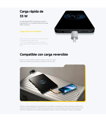 POCO C85 8GB 256GB 6.9" 120Hz Dual SIM 4G 6000mAh 33W 50MP IP64 Android 15 (Morado)