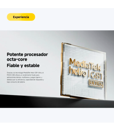 POCO C85 8GB 256GB 6.9" 120Hz Dual SIM 4G 6000mAh 33W 50MP IP64 Android 15 (Verde)