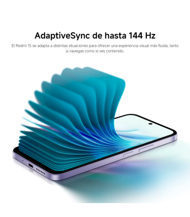 Xiaomi Redmi 15 4G 6GB 128GB 6.9" FHD+ 144Hz 7000mAh Dual SIM NFC (Gris titán)