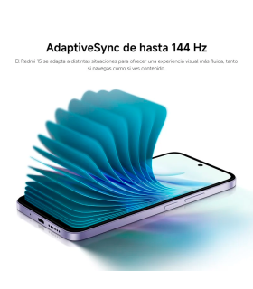 Xiaomi Redmi 15 4G 8GB 256GB 6.9" FHD+ 144Hz 7000mAh Dual SIM NFC (Gris titán)