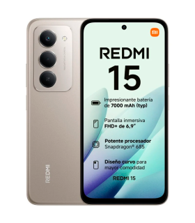 Xiaomi Redmi 15 4G 8GB 256GB 6.9" FHD+ 144Hz 7000mAh Dual SIM NFC (Gris titán)