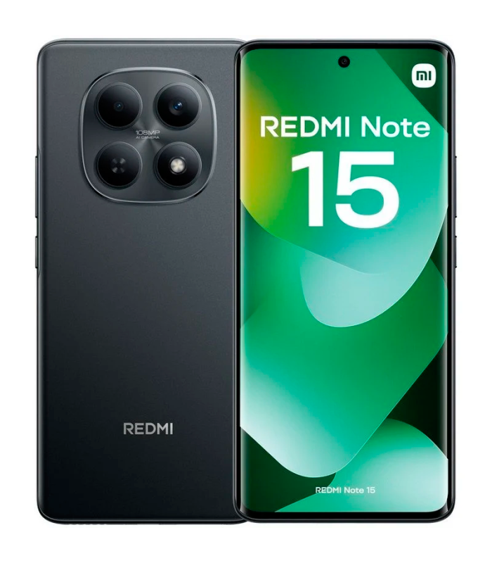 Xiaomi REDMI Note 15 8GB 256GB 6.77" AMOLED 4G Dual SIM Cámara 108MP IP64 HyperOS 2 (Negro)