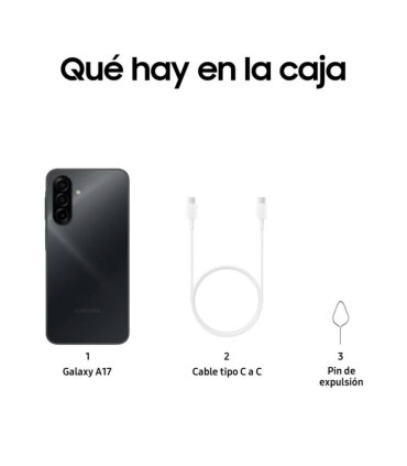 Samsung Galaxy A17 4G 4GB RAM 128GB NFC Super AMOLED 6.7" IP54 5000mAh (Negro)