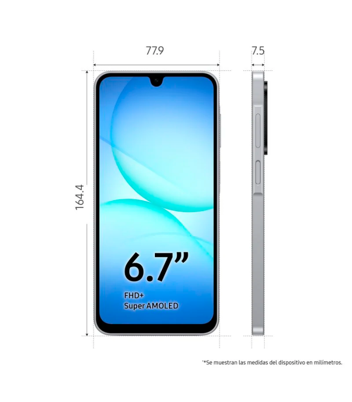 Samsung Galaxy A17 4G 4GB RAM 128GB NFC Super AMOLED 6.7" IP54 5000mAh (Gris)