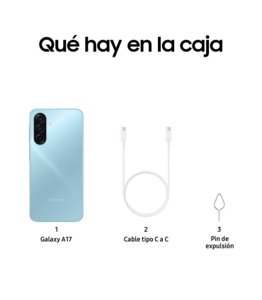 Samsung Galaxy A17 LTE 8GB RAM 256GB Super AMOLED 6.7" NFC IP54 5000mAh (Azul Claro)