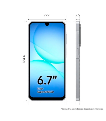 Samsung Galaxy A17 LTE 8GB RAM 256GB Super AMOLED 6.7" NFC IP54 5000mAh (Gris)