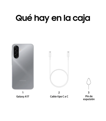 Samsung Galaxy A17 LTE 8GB RAM 256GB Super AMOLED 6.7" NFC IP54 5000mAh (Gris)