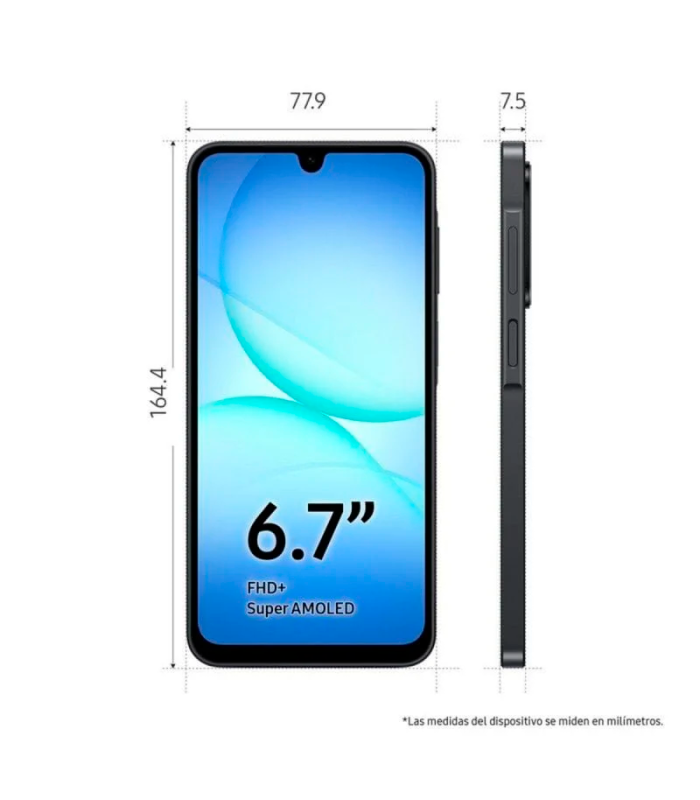 Samsung Galaxy A17 5G 4GB RAM 128GB NFC Super AMOLED 6.7" IP54 5000mAh (Negro)
