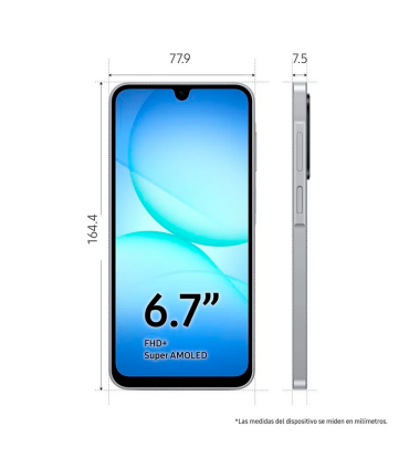 Samsung Galaxy A17 5G 4GB RAM 128GB NFC Super AMOLED 6.7" IP54 5000mAh (Gris)