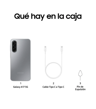 Samsung Galaxy A17 5G 4GB RAM 128GB NFC Super AMOLED 6.7" IP54 5000mAh (Gris)
