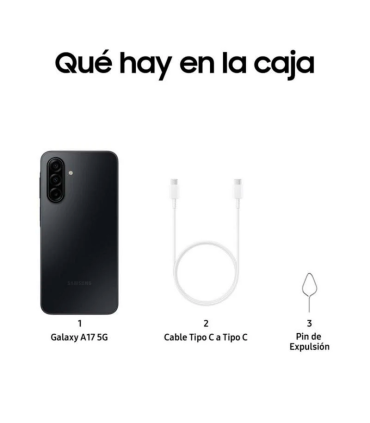 Samsung Galaxy A17 5G 8GB RAM 256GB NFC Super AMOLED 6.7" IP54 5000mAh (Negro)