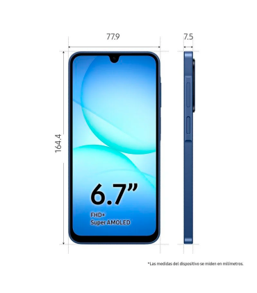 Samsung Galaxy A17 5G 8GB RAM 256GB NFC Super AMOLED 6.7" IP54 5000mAh (Azul)