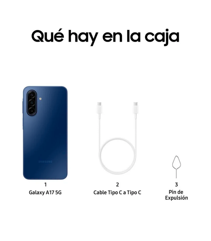 Samsung Galaxy A17 5G 8GB RAM 256GB NFC Super AMOLED 6.7" IP54 5000mAh (Azul)