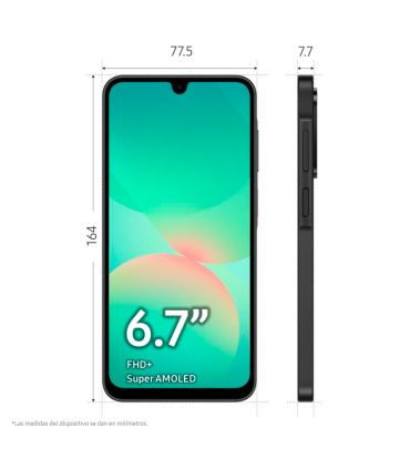 Samsung Galaxy A26 5G 8GB/256GB Smartphone 6.7" NFC Super AMOLED 50MP 5000mAh 25W Android 15 (Menta)