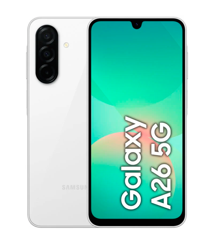 Samsung Galaxy A26 5G 8GB/256GB Smartphone 6.7" NFC Super AMOLED 50MP 5000mAh 25W Android 15 (Blanco)