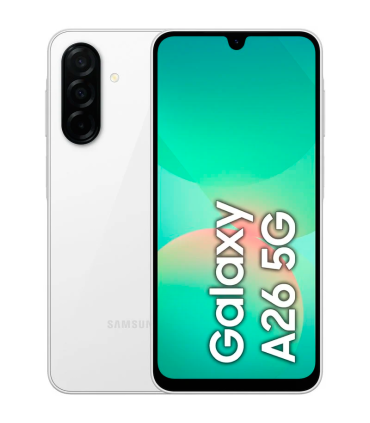 Samsung Galaxy A26 5G 6GB/128GB Smartphone 6.7" NFC Super AMOLED 50MP 5000mAh 25W Android 15 (Blanco)