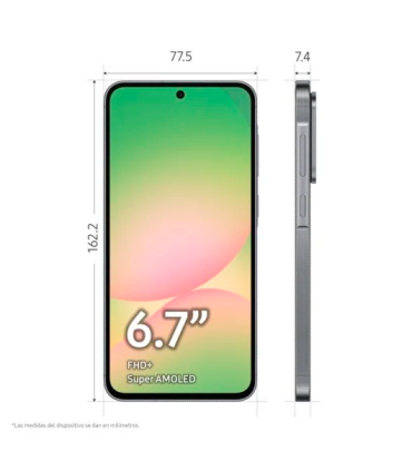 Samsung Galaxy A56 5G 8GB/128GB Smartphone NFC 6.7" Super AMOLED 50MP 5000mAh 45W Android 15 (Gris)