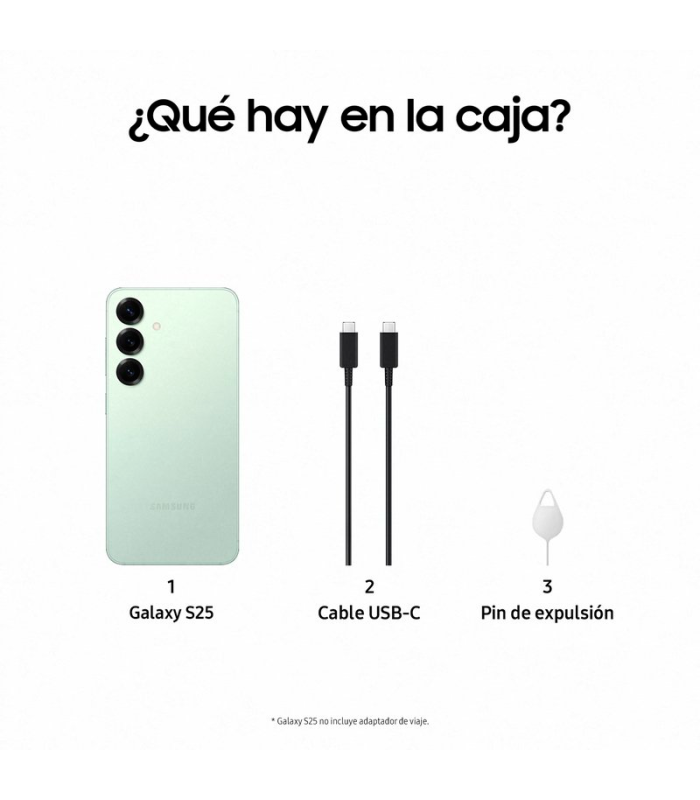 Samsung Galaxy S25 5G IA 12GB 256GB NFC 4.000mAh 50Mp 25W (Menta)