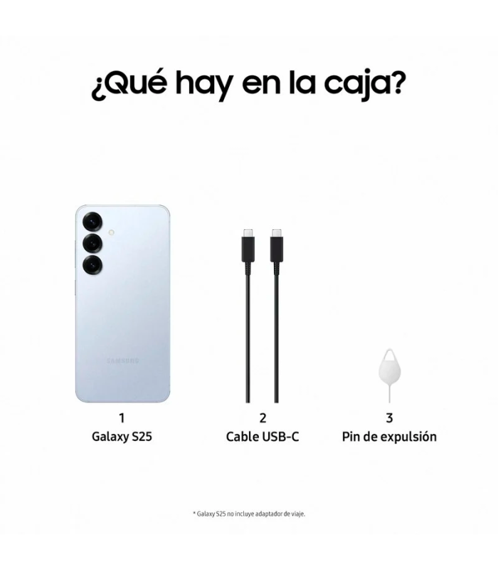 Samsung Galaxy S25 5G IA 12GB 256GB NFC 4.000mAh 50Mp 25W (Ice Blue)