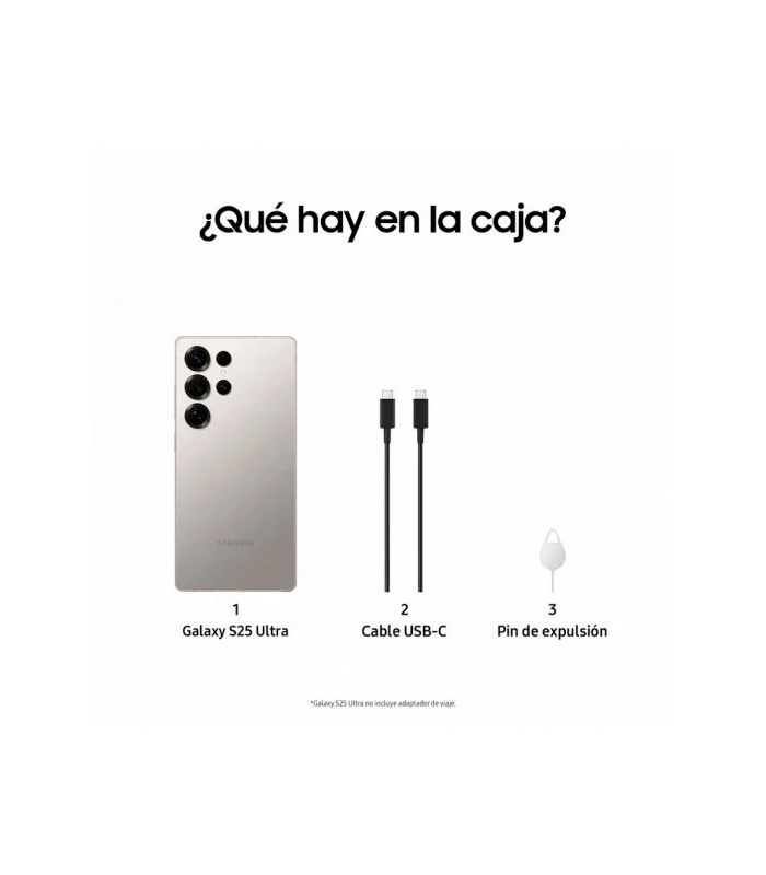 Samsung Galaxy S25 Ultra NFC 5G IA 12GB 256GB 5.000mAh 45W (Titanio Gris)