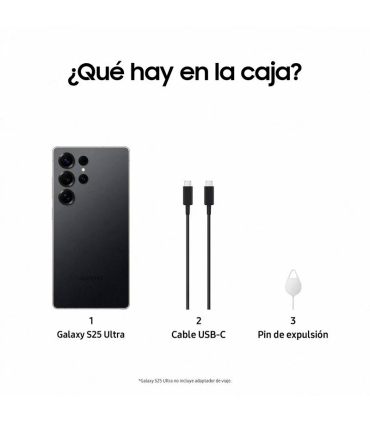 Samsung Galaxy S25 Ultra NFC 5G IA 12GB 512GB 5.000mAh 45W (Titanio Negro)