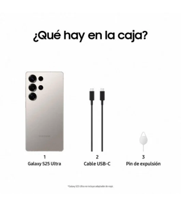 Samsung Galaxy S25 Ultra NFC 5G IA 12GB 512GB 5.000mAh 45W (Titanio Gris)