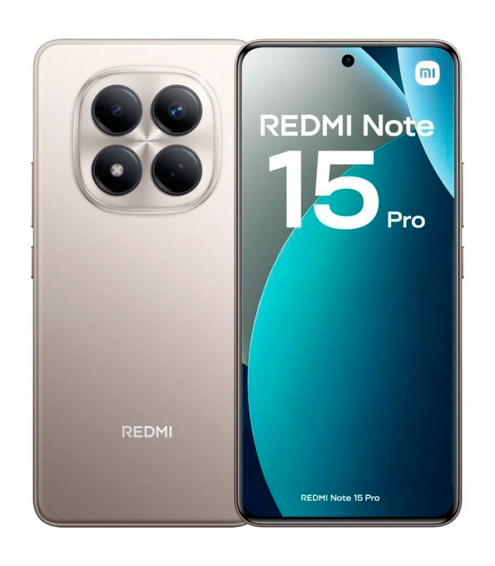 Xiaomi REDMI Note 15 Pro 8GB 256GB 6.77" AMOLED 4G Dual SIM Batería 6500mAh HyperOS 2 (Titanio)