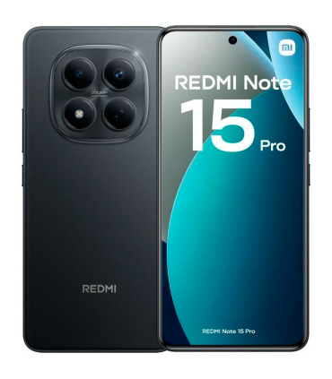 Xiaomi REDMI Note 15 Pro 8GB 256GB 6.77" AMOLED 4G Dual SIM Batería 6500mAh HyperOS 2 (Negro)
